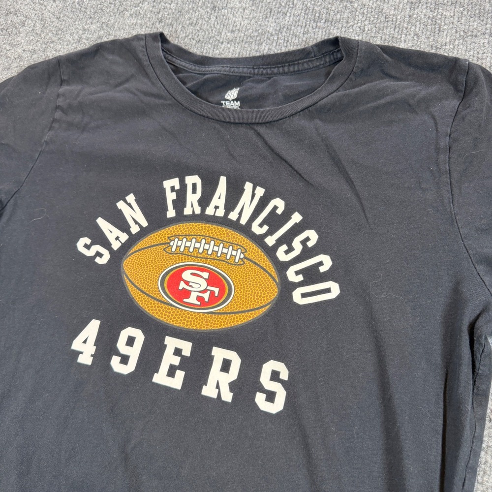 NFL Team Apparel San Francisco 49ers Graphic T-Shirt Black Size 2XL Gorpcore